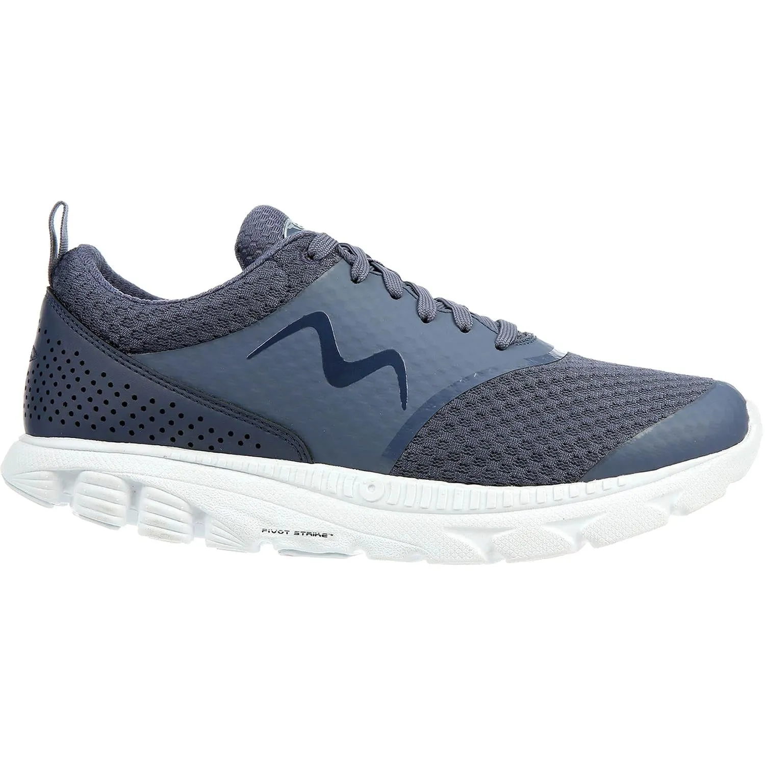 Men's MBT Speed 17 Lace Up Running Shoe Navy Mesh