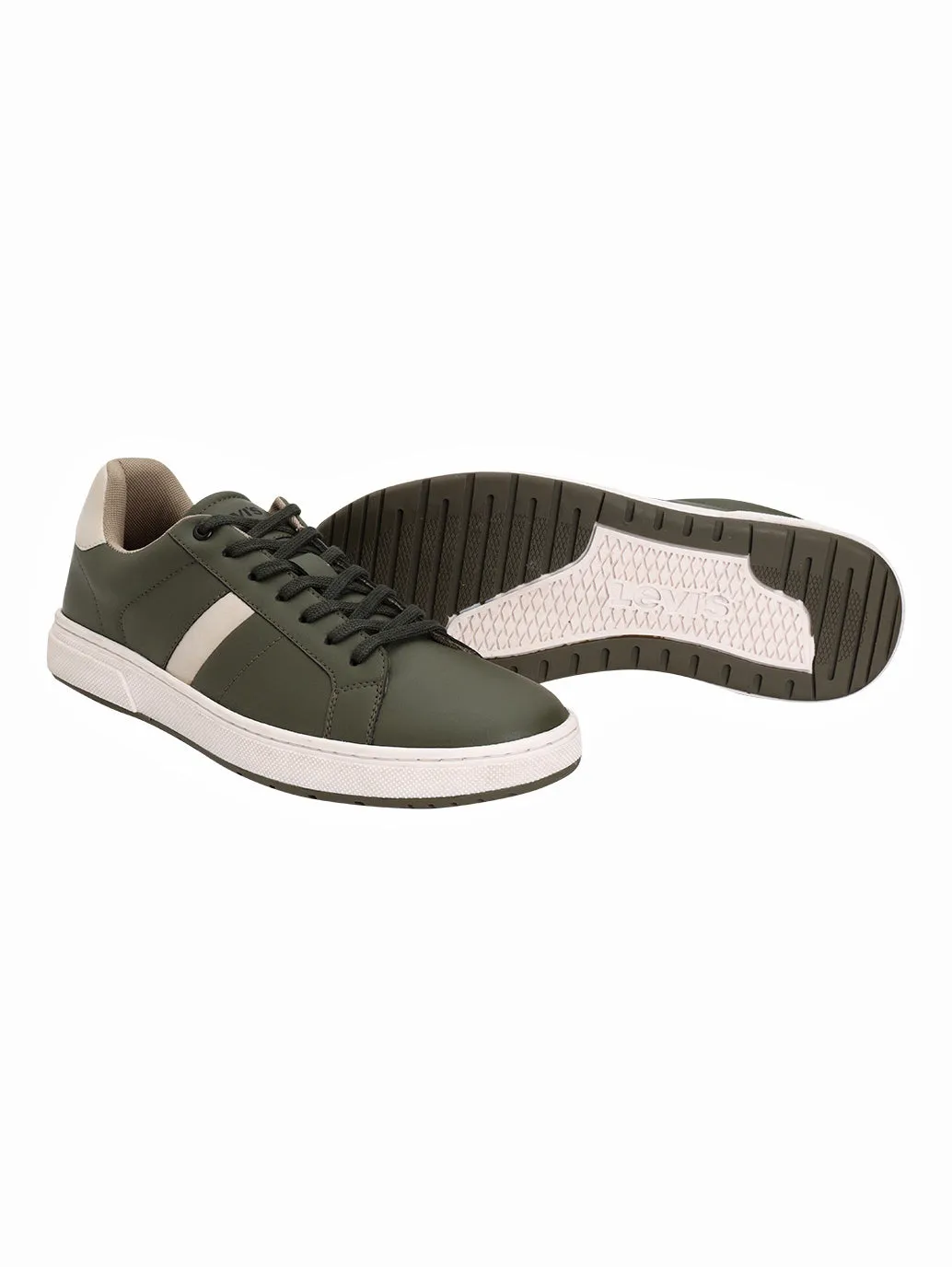 Men's Olive Colorblock Sneakers