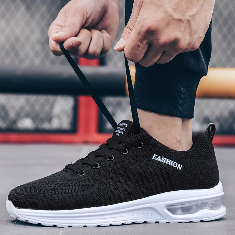 Men's Sneakers Summer plus Size Men's Shoes Sports Leisure Flying Woven Breathable