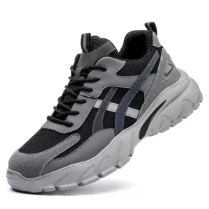 Men's Steel Toe Work Shoes, Puncture-Proof Safety Sneakers