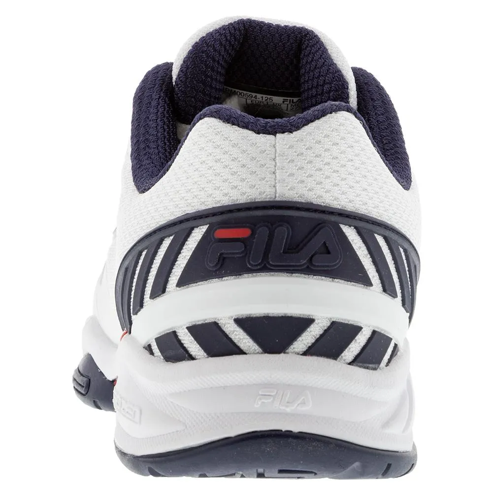 Men's Volley Zone Pickleball Shoes White and Fila Navy