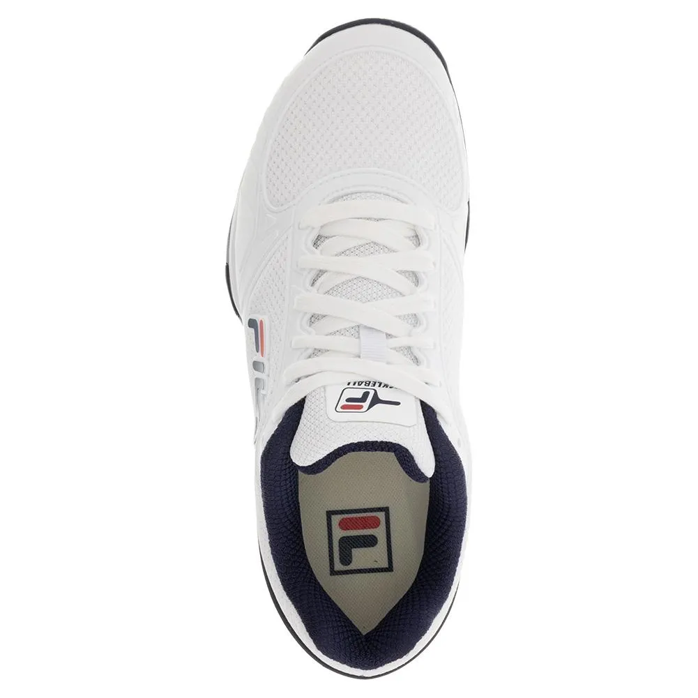 Men's Volley Zone Pickleball Shoes White and Fila Navy