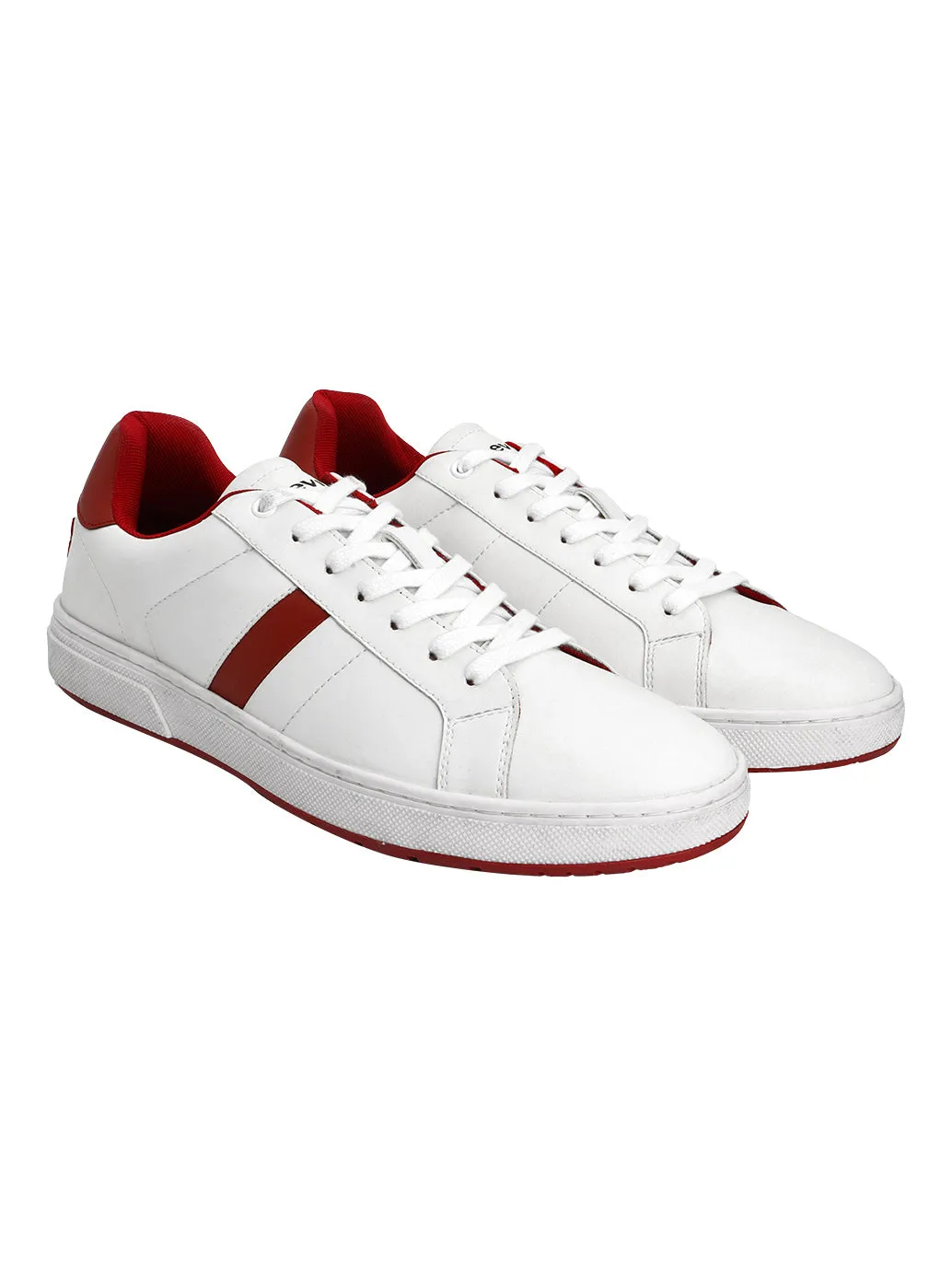 Men's White Colorblock Sneakers