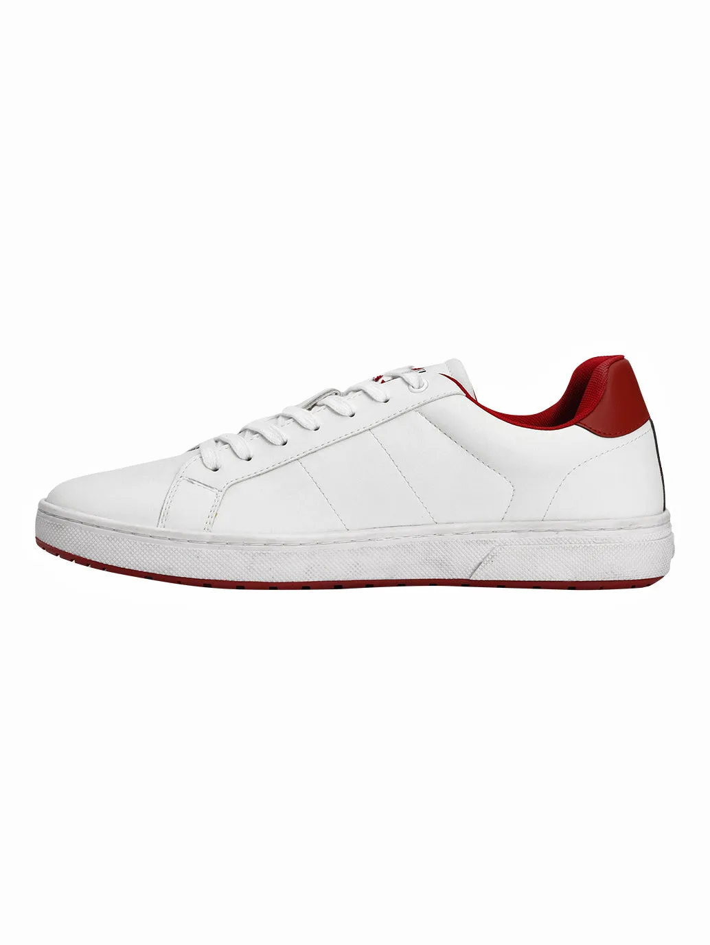 Men's White Colorblock Sneakers