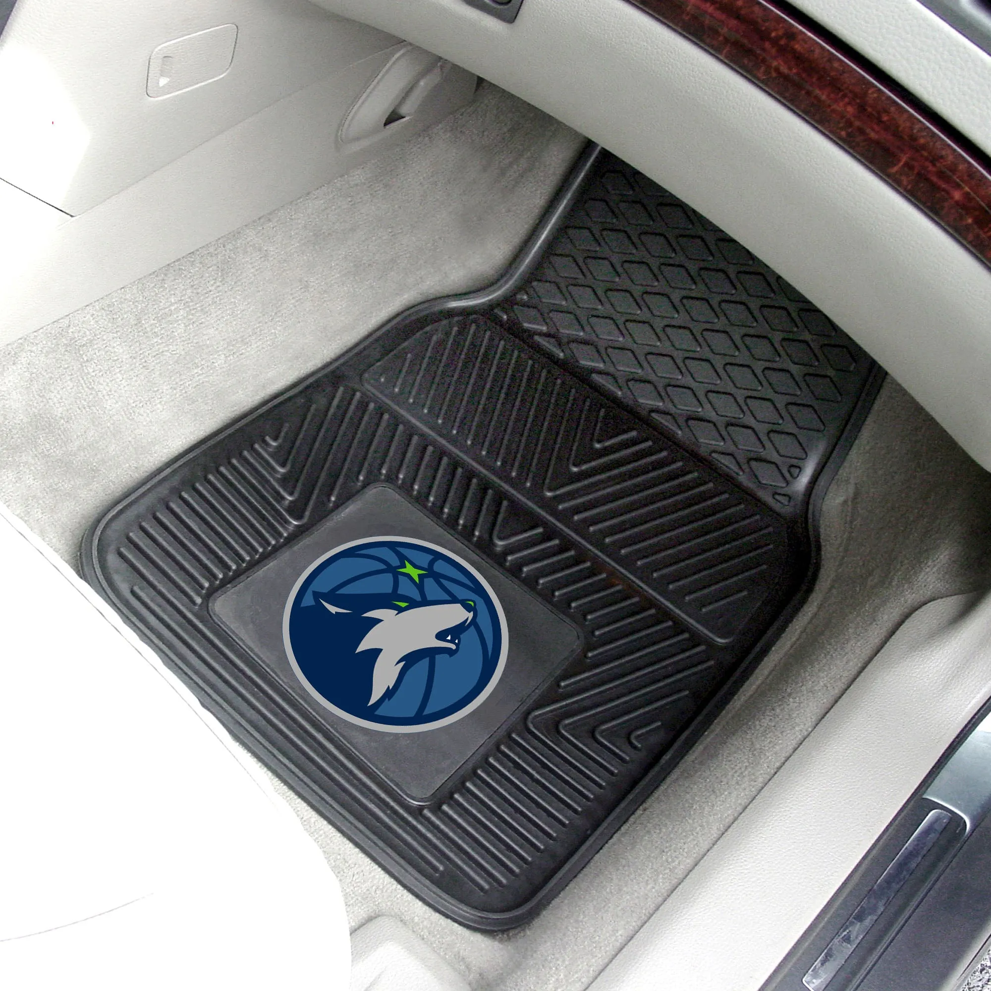 Minnesota Timberwolves Heavy Duty Car Mat Set - 2 Pieces