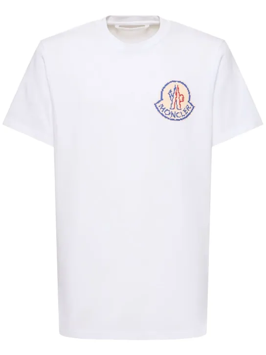 Moncler   Logo cotton jersey t-shirt 