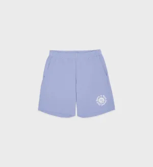 Monte Carlo Gym Short - Periwinkle/White