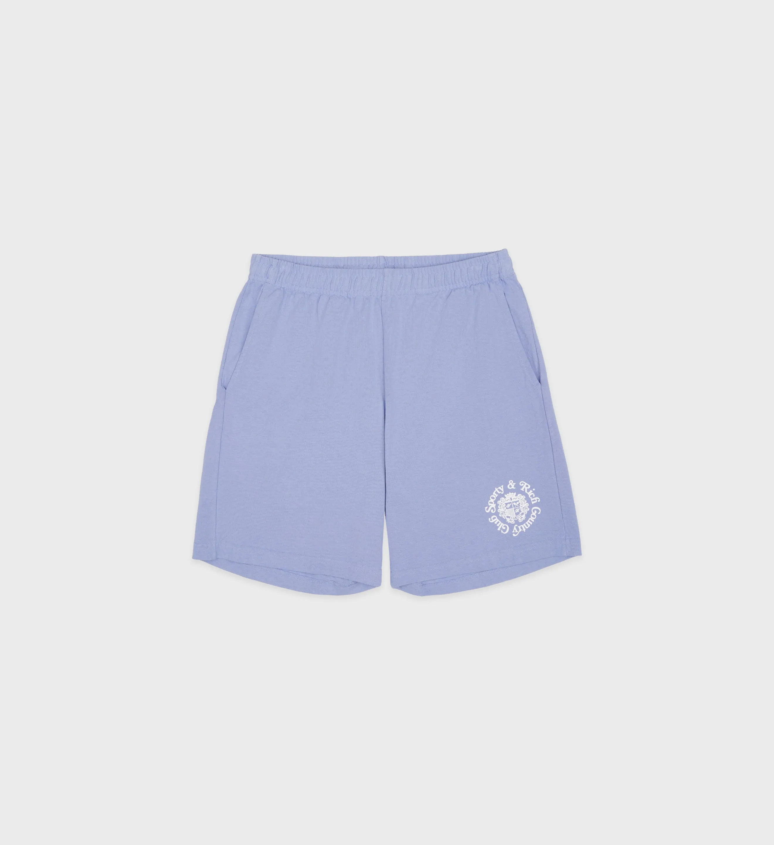 Monte Carlo Gym Short - Periwinkle/White