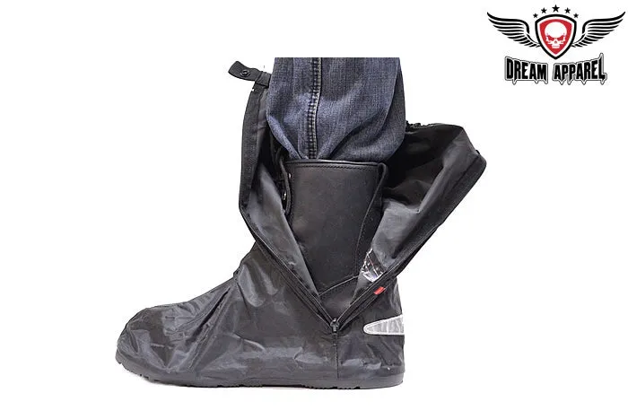 Motorcycle Rain Boot Covers With Rubber Outer Sole - Raingard Legs