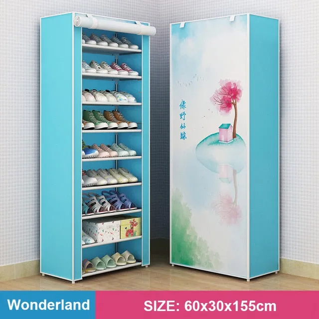 Multi-layer Assembled Shoe Rack Dust-proof Storage Shoe Cabinet Home Shoe Stand Dormitory Simple Storage Shelf Organizer Holder