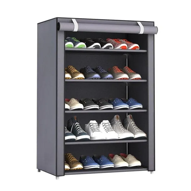 Multi-layer Assembled Shoe Rack Dust-proof Storage Shoe Cabinet Home Shoe Stand Dormitory Simple Storage Shelf Organizer Holder