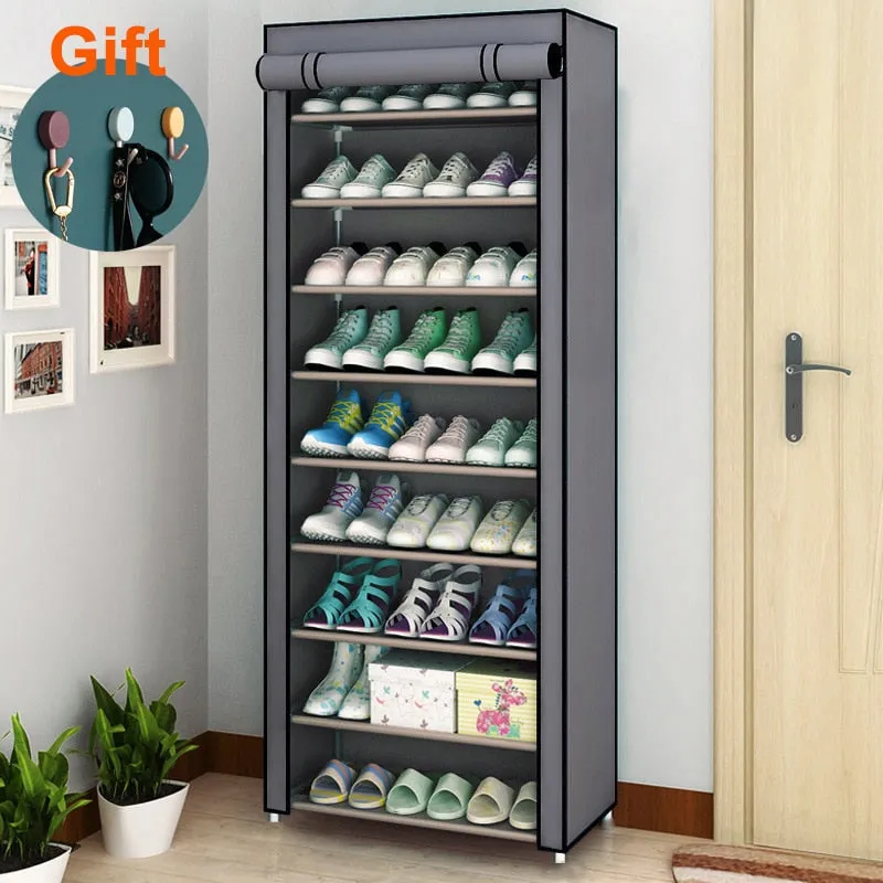 Multi-layer Assembled Shoe Rack Dust-proof Storage Shoe Cabinet Home Shoe Stand Dormitory Simple Storage Shelf Organizer Holder