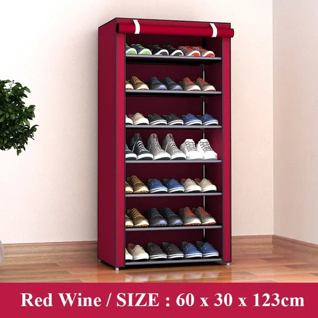 Multi-layer Assembled Shoe Rack Dust-proof Storage Shoe Cabinet Home Shoe Stand Dormitory Simple Storage Shelf Organizer Holder