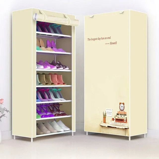 Multi-layer Assembled Shoe Rack Dust-proof Storage Shoe Cabinet Home Shoe Stand Dormitory Simple Storage Shelf Organizer Holder