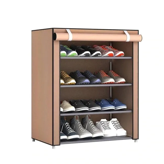 Multi-layer Assembled Shoe Rack Dust-proof Storage Shoe Cabinet Home Shoe Stand Dormitory Simple Storage Shelf Organizer Holder