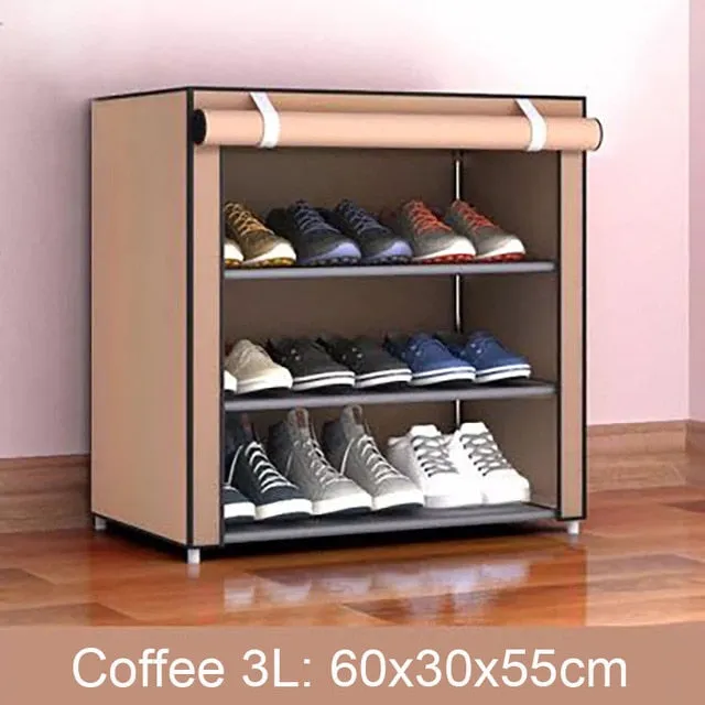 Multi-layer Assembled Shoe Rack Dust-proof Storage Shoe Cabinet Home Shoe Stand Dormitory Simple Storage Shelf Organizer Holder