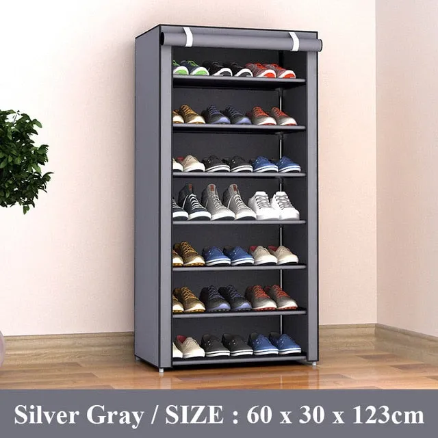 Multi-layer Assembled Shoe Rack Dust-proof Storage Shoe Cabinet Home Shoe Stand Dormitory Simple Storage Shelf Organizer Holder