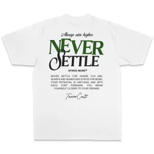 NEVER SETTLE OVERSIZED BOX TEE