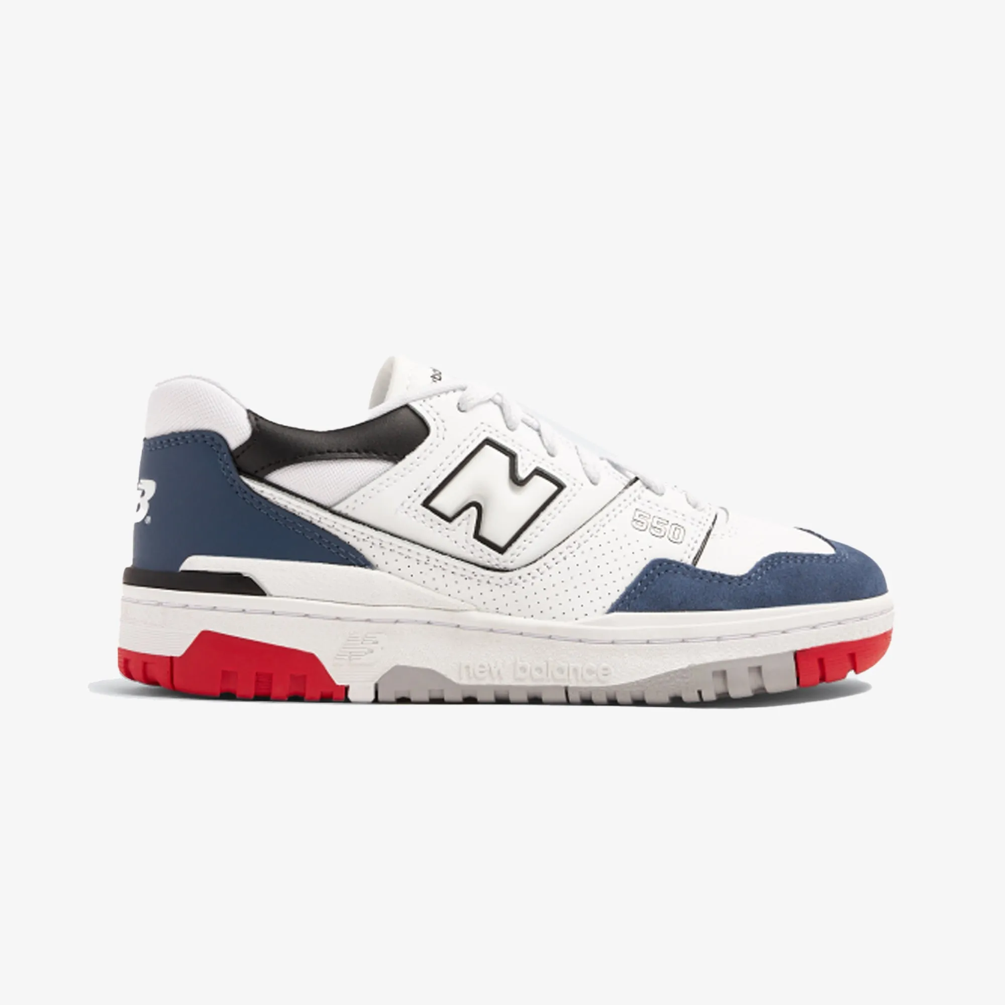 New Balance | BB550 { WHITE/NAVY BLUE