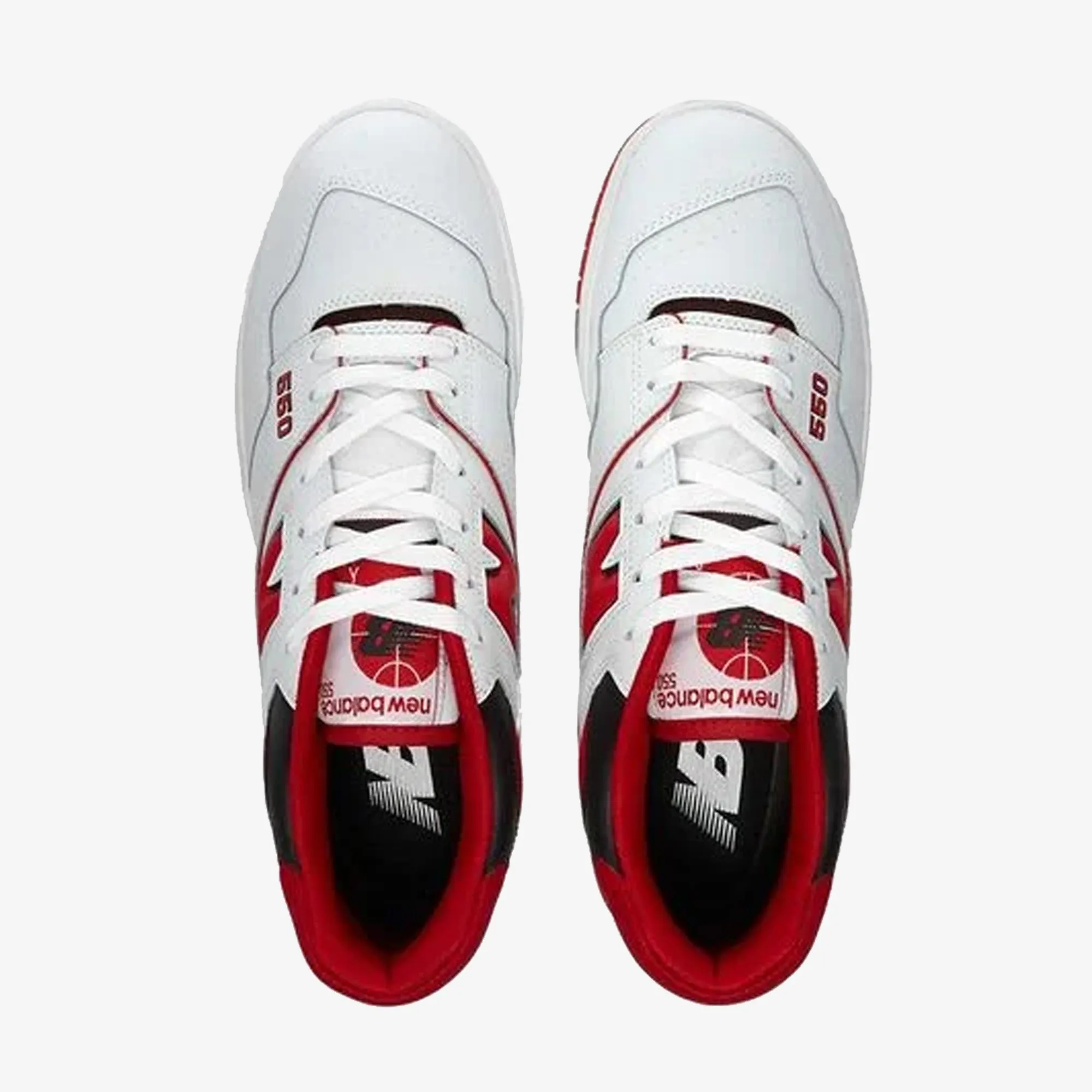 New Balance | BB550 { WHITE/RED