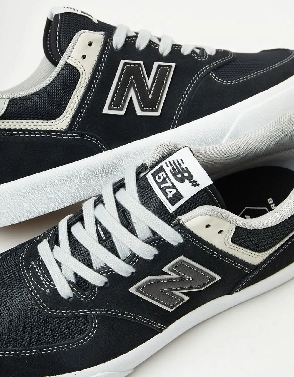 New Balance Numeric 574 Skate Shoes - Black/Grey