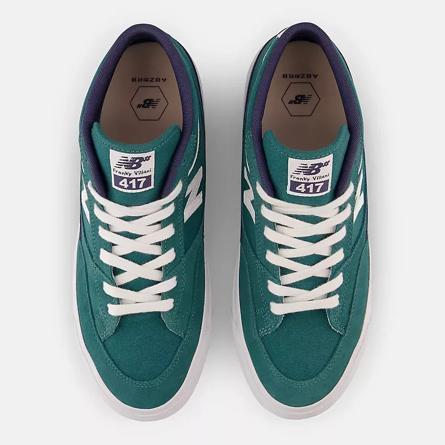 New Balance Numeric Franky Villani 417 Vintage Teal White Shoes