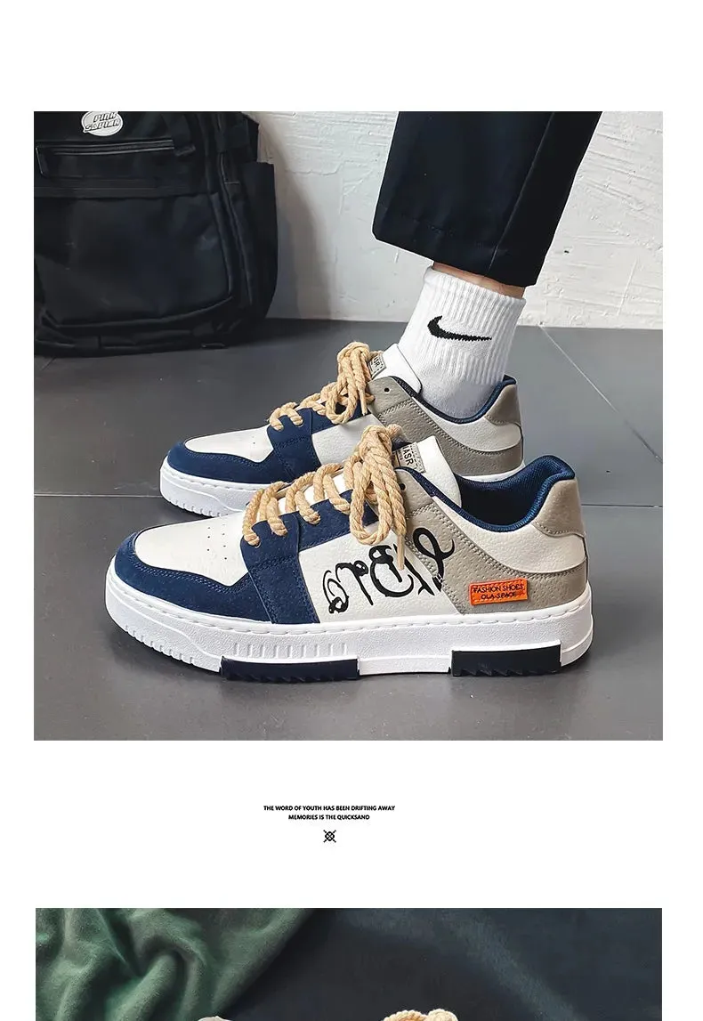 New Spring Men's Canvas Shoes Korean Edition Trendy Board Shoes Versatile Student Shoes Men's Casual Trendy Shoes