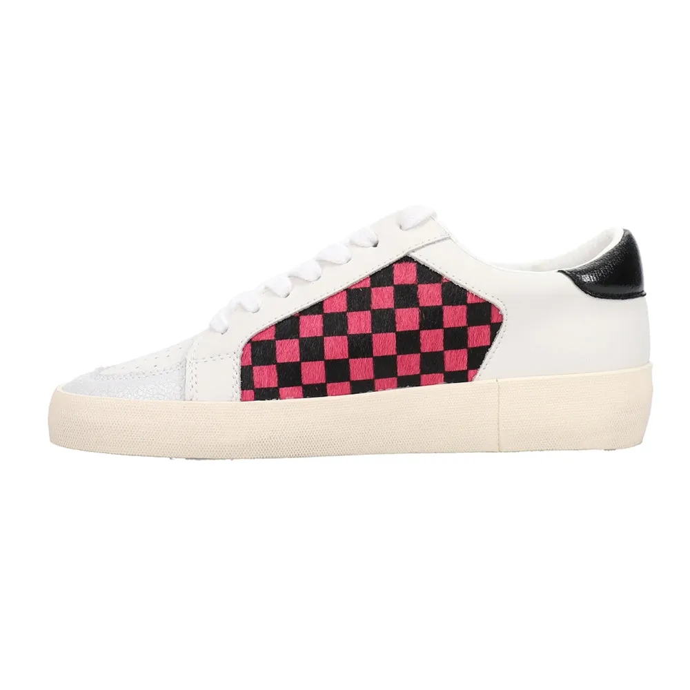 Nicolette Checkered Metallic Slip On Sneakers