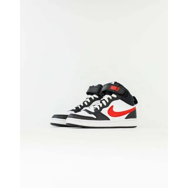 Nike Court Borough Mid 2 Gs-Boys Lifestyle Shoes White/Black/Red Do5889-161