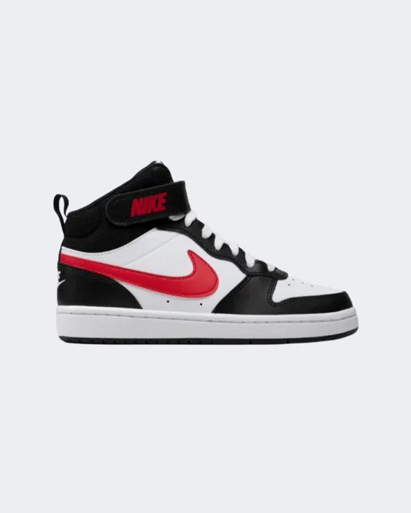 Nike Court Borough Mid 2 Gs-Boys Lifestyle Shoes White/Black/Red Do5889-161