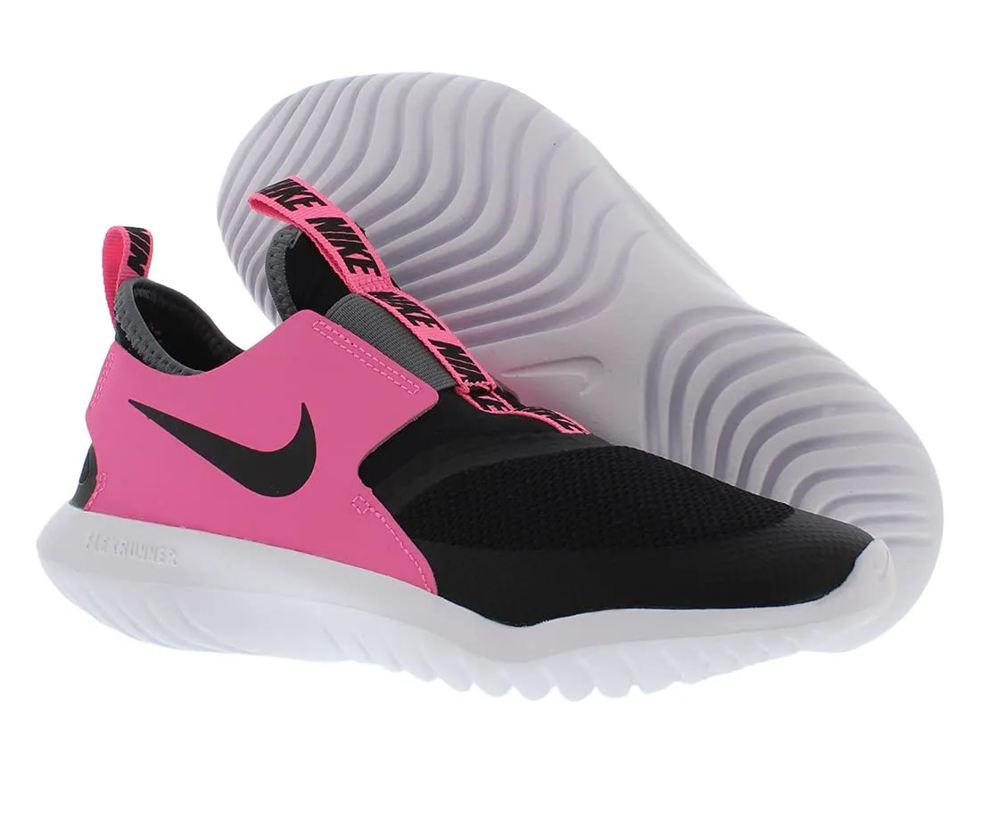 Nike Girl Grade SCHL Flex Runner Fable (GS)_Black/White-FIRE Pink-Blue Fury_CJ2082-001-4.5 UK