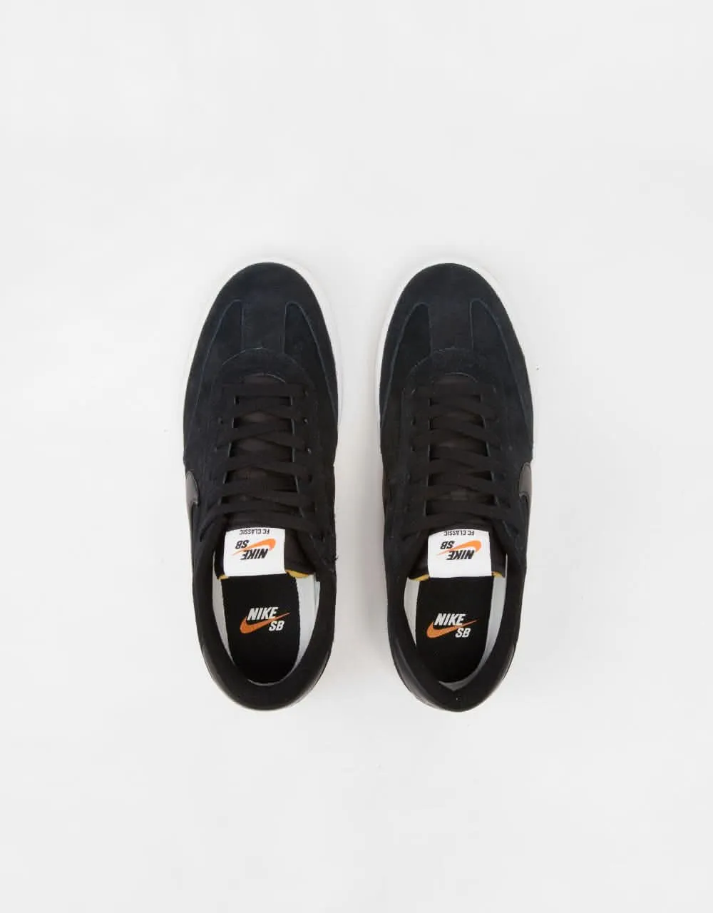 Nike SB FC Classic Low Skate Shoes - Black/Black-White-Vivid Orange