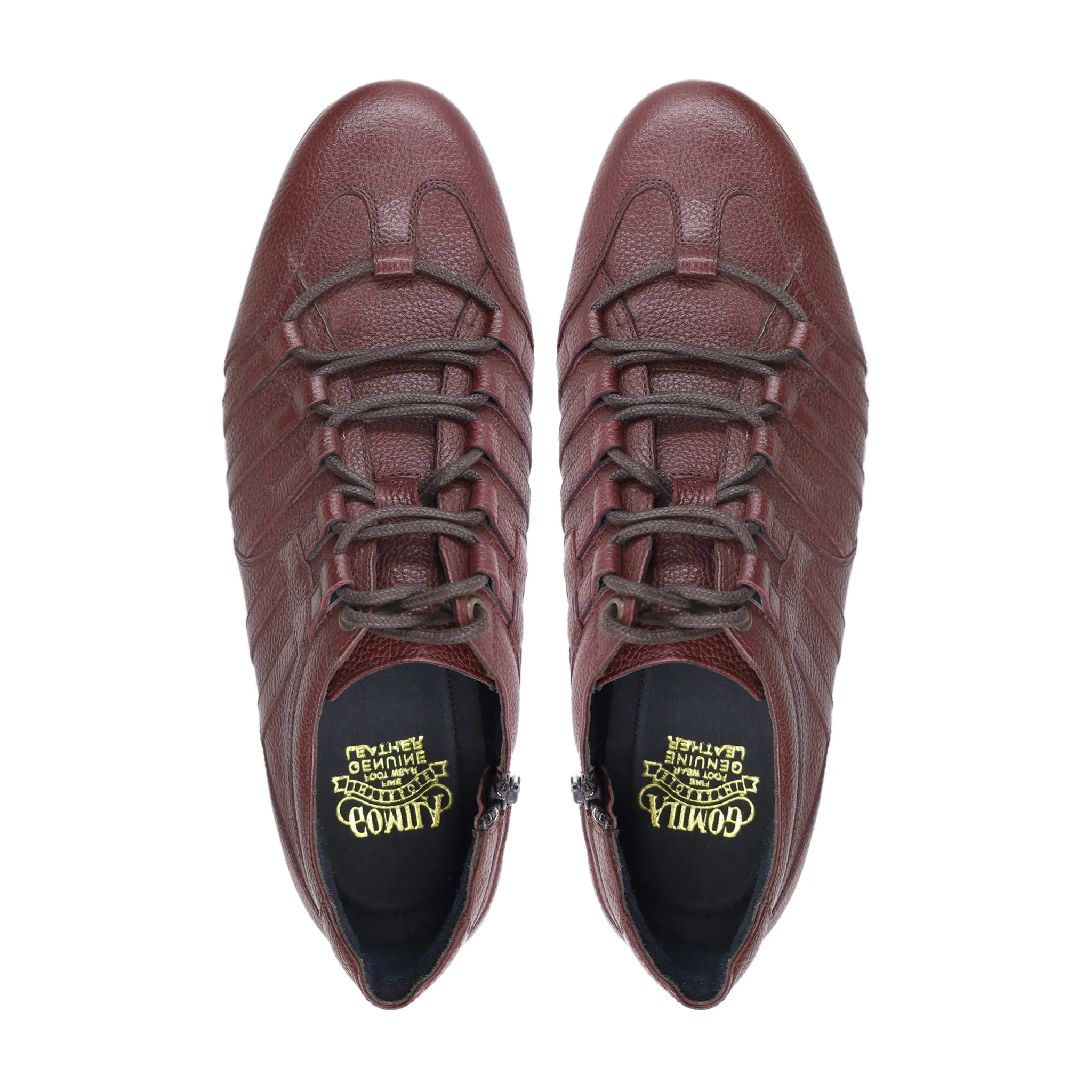 Noboru - Men's Oxblood Pebble Grain Leather Jogger