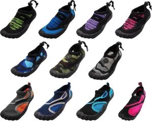 Norty Kids Water Shoes Boys Girls Skeletoe Five Toe Pool Aqua Sock for Children