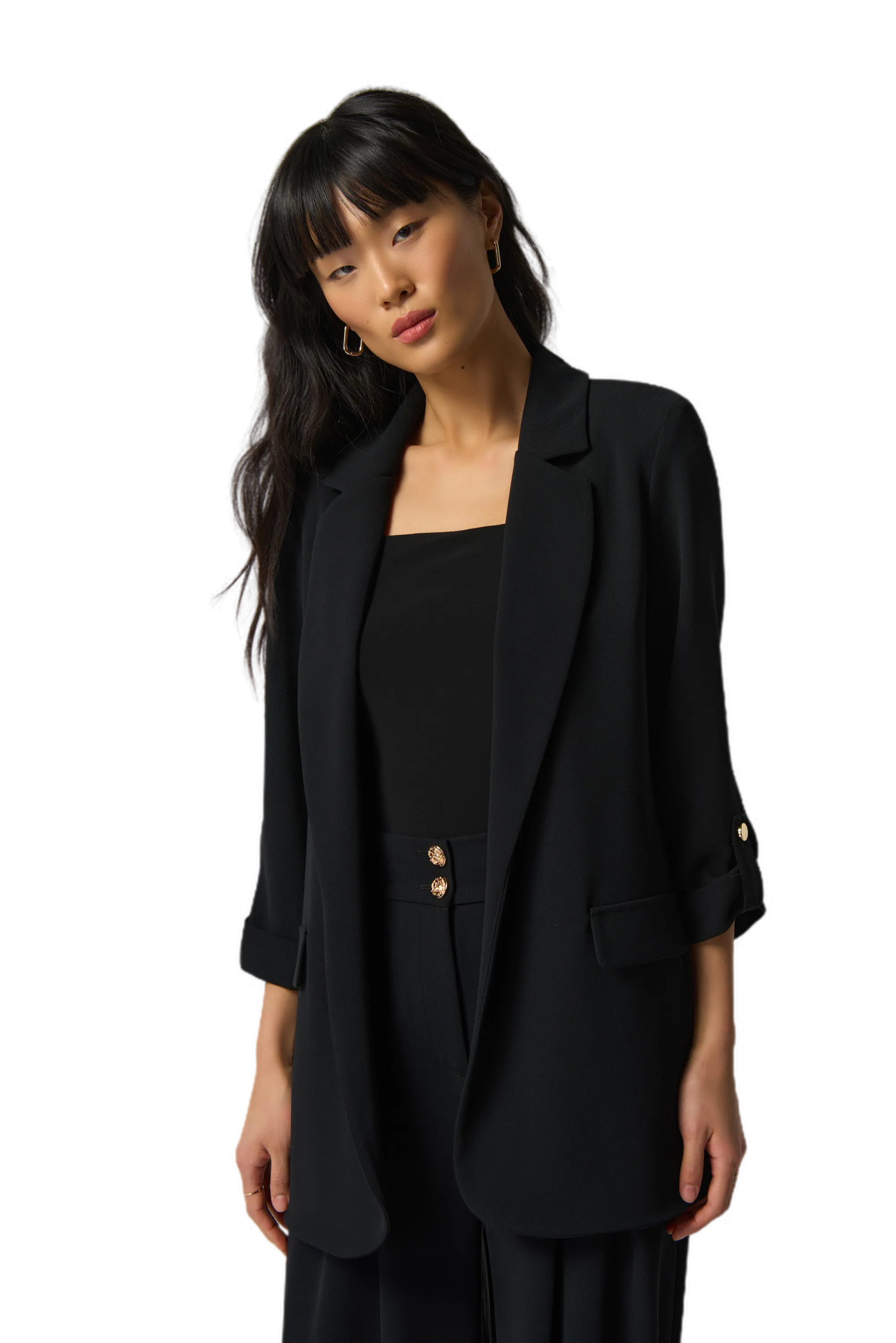 Notched Collar Blazer