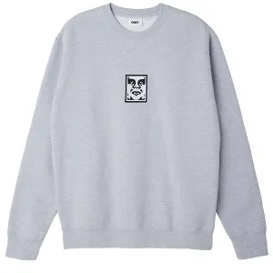 Obey Icon Extra Heavy Crew - Heather Grey