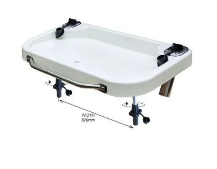 OCEANSOUTH EXTRA LARGE HEAVY DUTY BAIT & FILLET TABLE with HANDLE and ROD HOLDERS