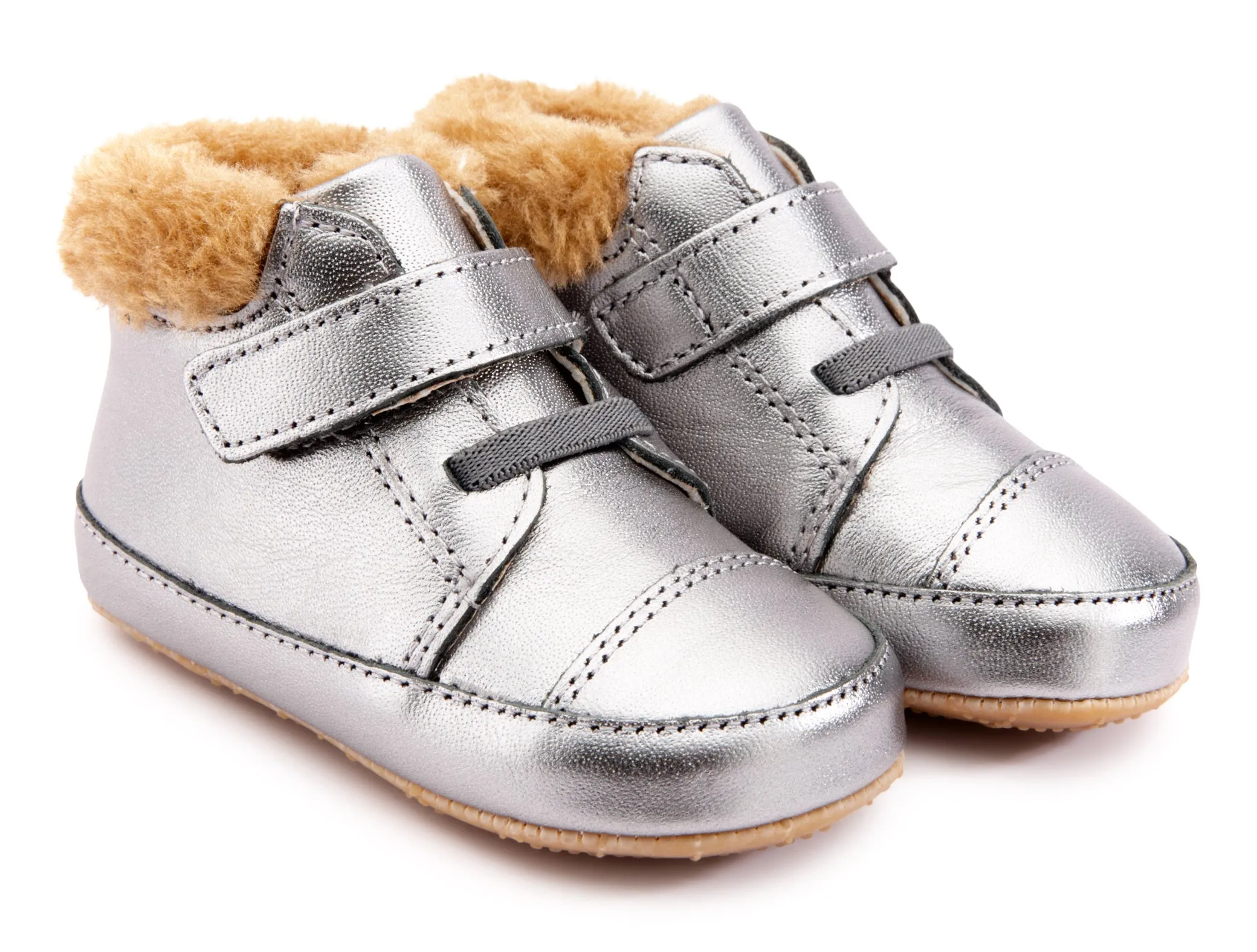 Old Soles Boy's & Girl's 0040R Mountain Bub Sneaker Booties - Rich Silver