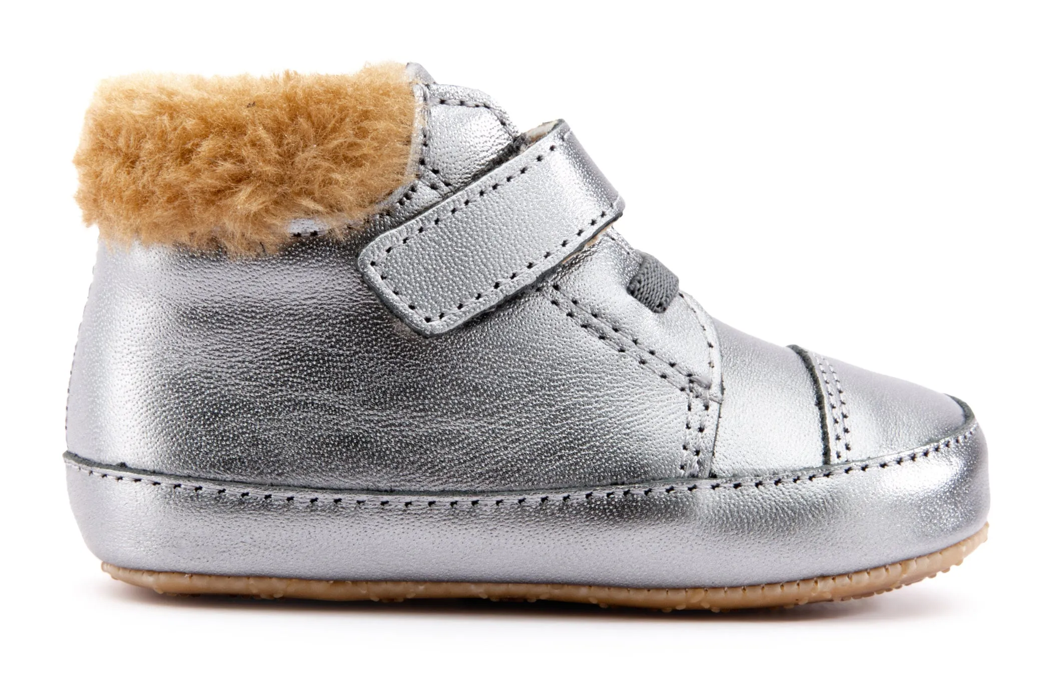 Old Soles Boy's & Girl's 0040R Mountain Bub Sneaker Booties - Rich Silver