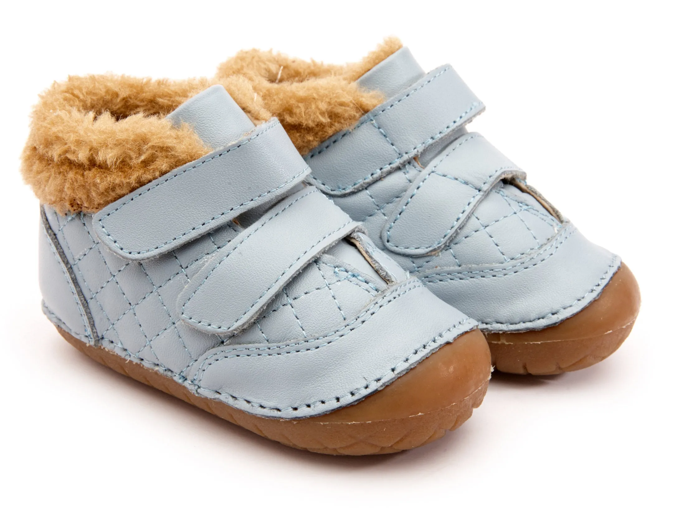 Old Soles Boy's & Girl's 4069 Quilty Bear Pave Sneaker Booties - Dusty Blue