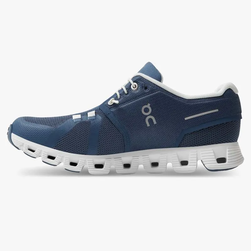 'On Running' Women's Cloud 5 - Denim / White