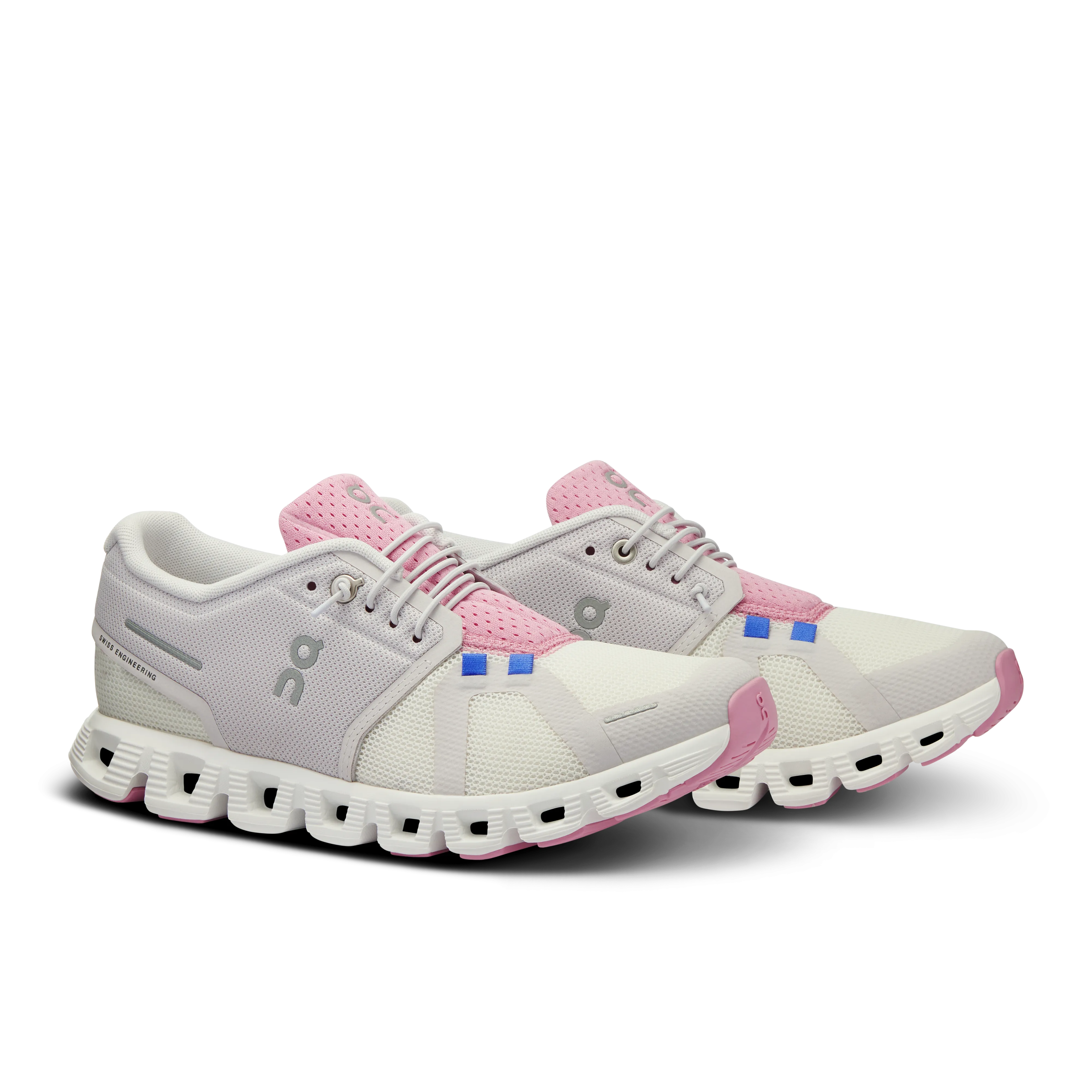 On Running Women's Cloud 5 Push Shoes - Ivory / Blossom