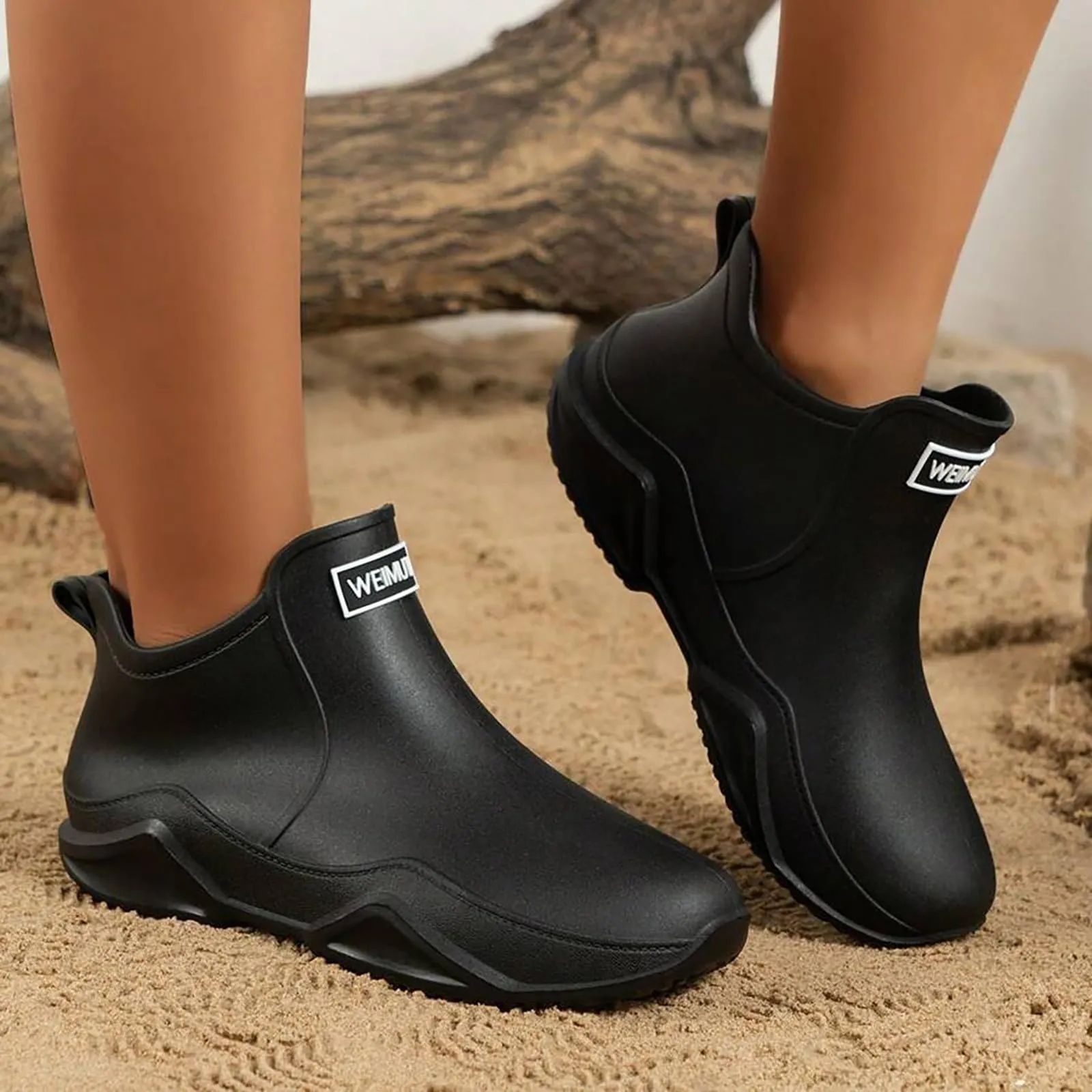 Outdoor Hiking Waterproof Shoes, Non-slip Wear-resistant Rain Boots