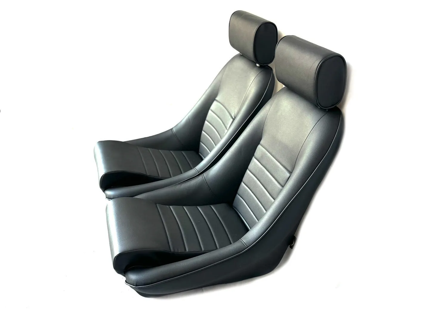 Pair BB1 RS Classic Sports Bucket Seats with Headrests & Runners