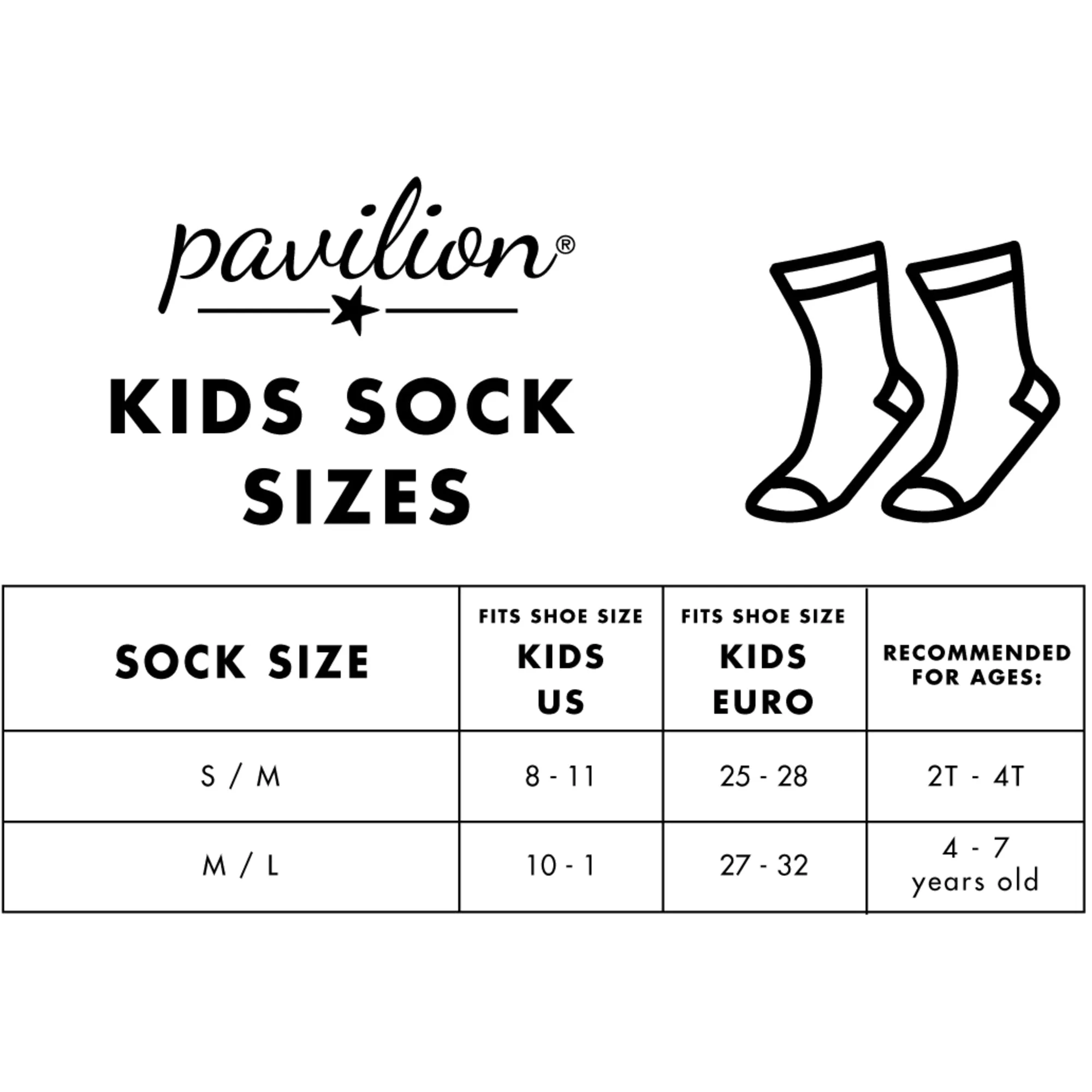 Pizza M/L Youth Cotton Blend Crew Socks