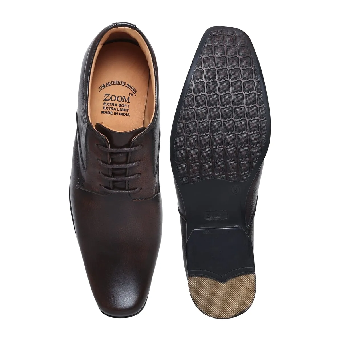 Premium Quality Leather Formal Lace-Up Shoes D - 61