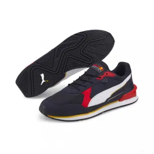 Puma Red Bull Low Racer Shoes, White-Red, 2022