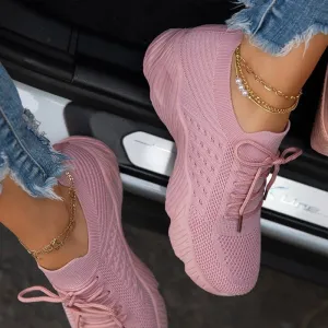 Purpdrank - Fashion Women's Sneakers Breathable Shoes Woman Sneakers Lace Up Women Casual Shoes Comfortable Female Sneakers Zapatillas Mujer