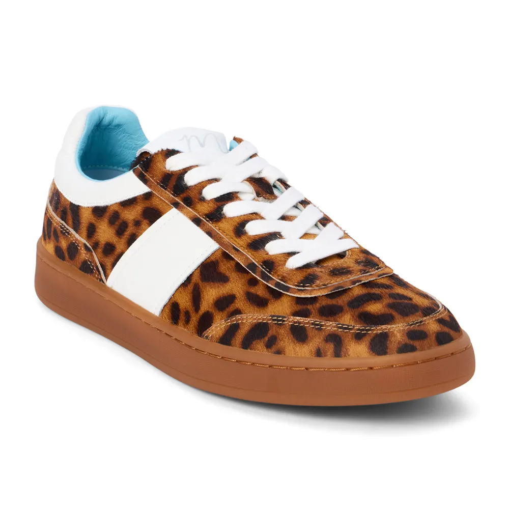 Quincy Leopard Lace Up Sneakers