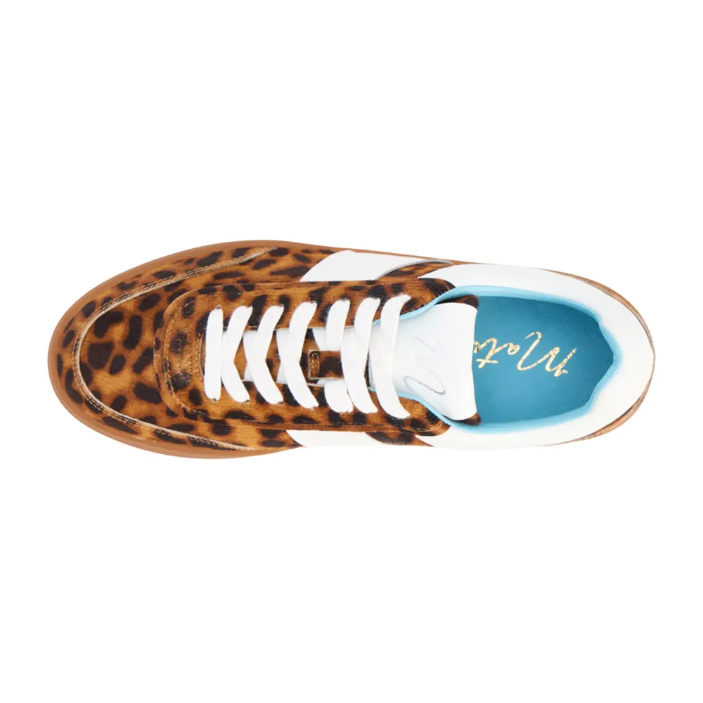 Quincy Leopard Lace Up Sneakers